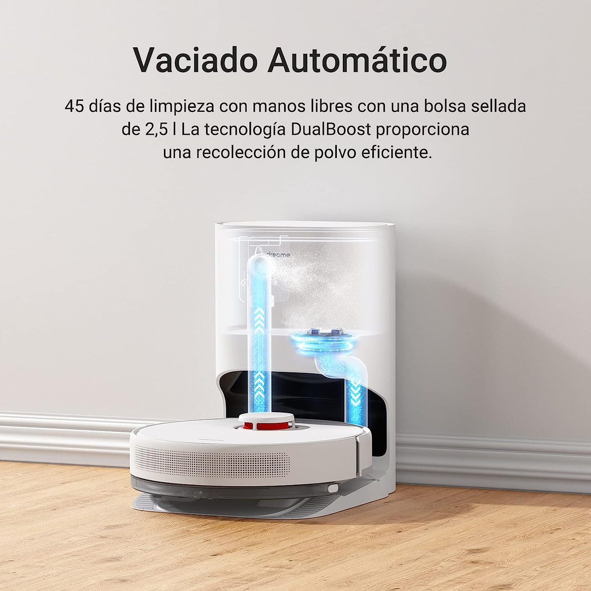 Robot aspirador Dreame D10 Plus 0,4L 14,4V Blanco - Aspirador y limpiadores  - Los mejores precios