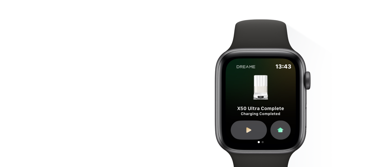 Compatibilidad para controlar el robot aspirador a través del Apple Watch.