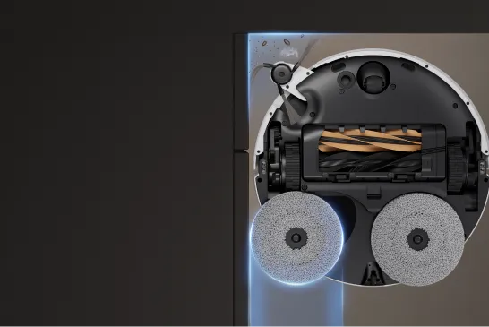 Tecnología de brazo doble flexible para limpiar las esquinas difíciles de alcanzar