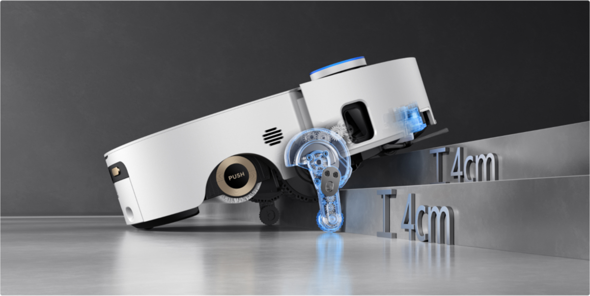 reame Aqua10 Ultra Roller Complete sistema FlexRise sube umbrales de 8 cm sin dañar el suelo