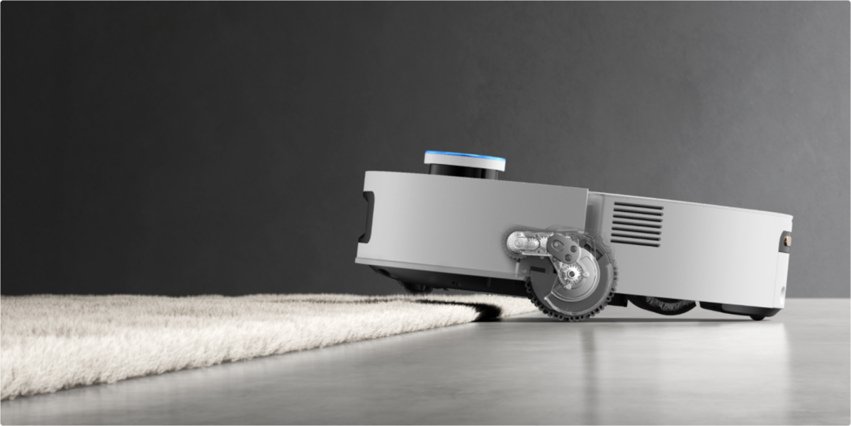 Dreame Aqua10 Ultra Roller Complete detección inteligente que ajusta automáticamente la potencia de limpieza en alfombras