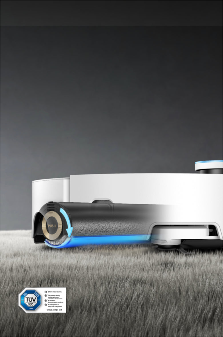 Dreame Aqua10 Ultra Roller Complete protector AutoSeal detecta las alfombras y las mantiene secas