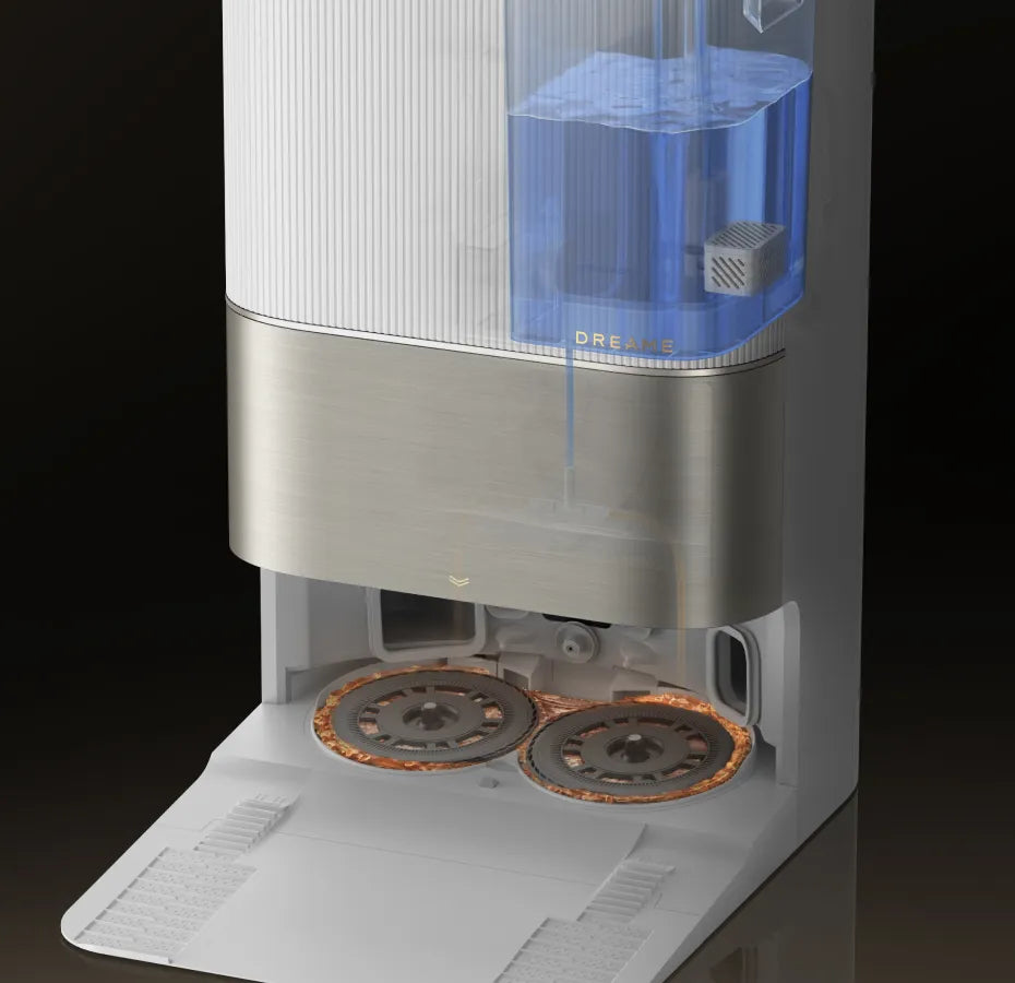 Robot aspirador con estación base todo en uno