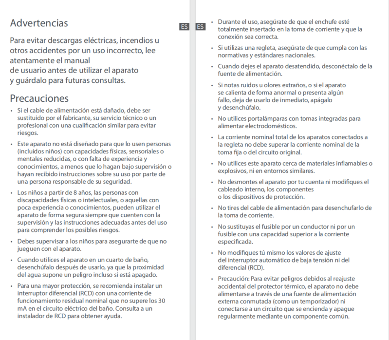 Advertencias e información de seguridad