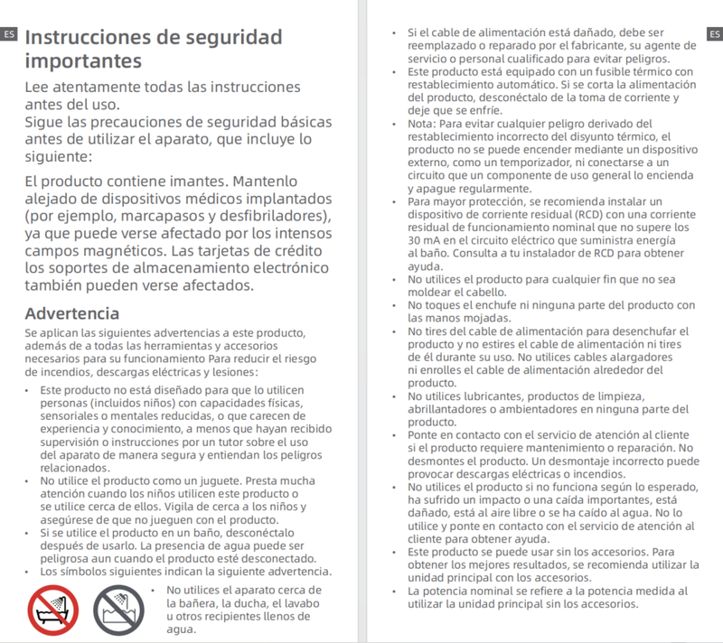 Advertencias e información de seguridad