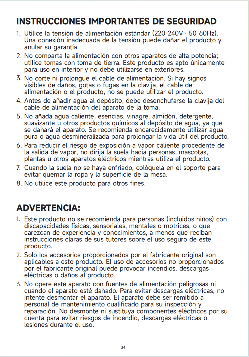 Advertencias e información de seguridad