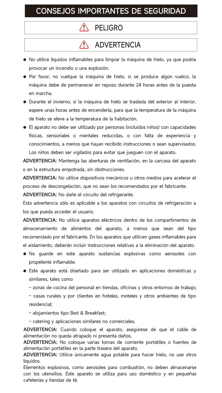 Advertencias e información de seguridad
