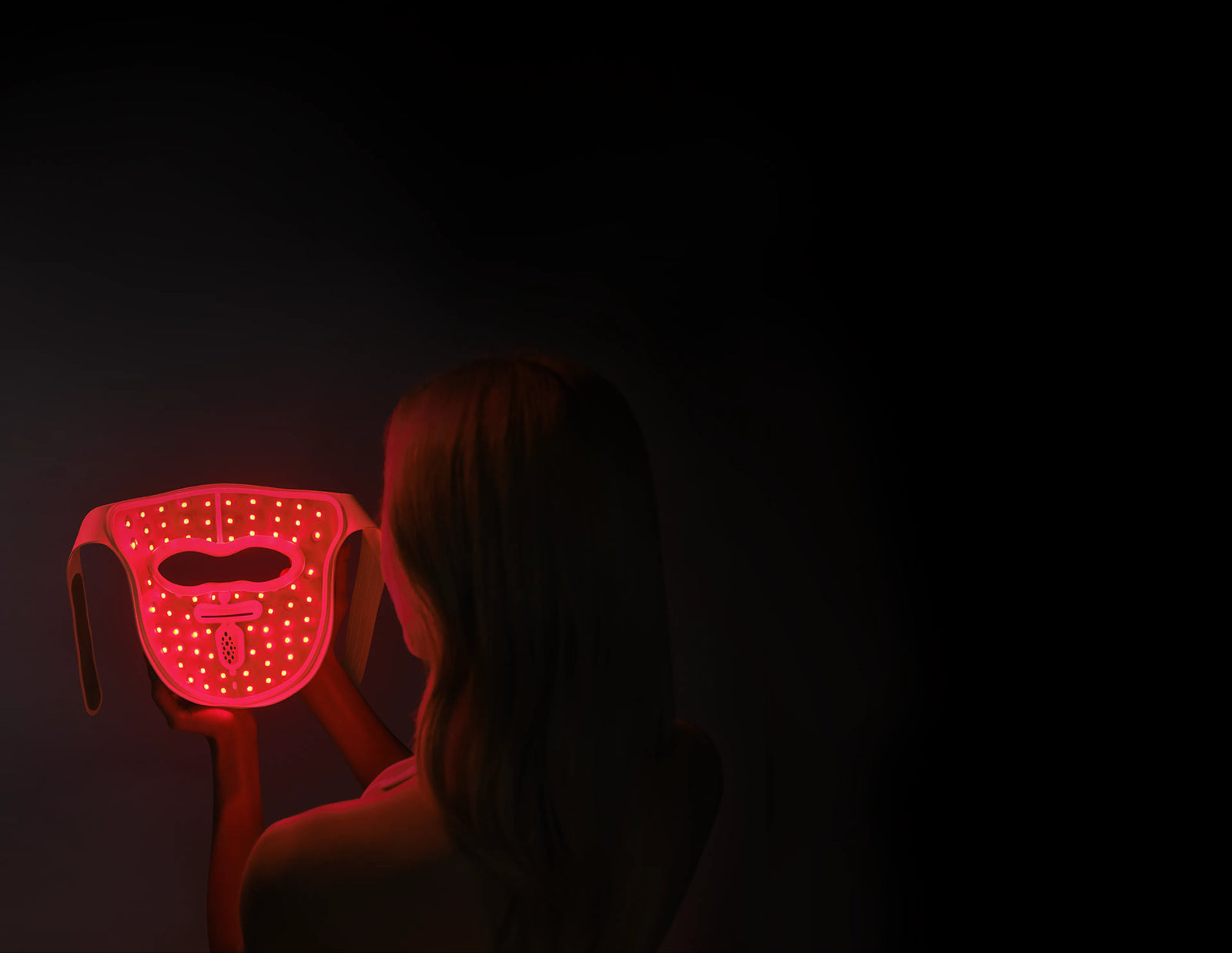 Dreame Chrona máscara fotónica antienvejecimiento modo Rejuvenecer (rojo 630 nm + NIR 850 nm) – reduce líneas de expresión y reafirma.