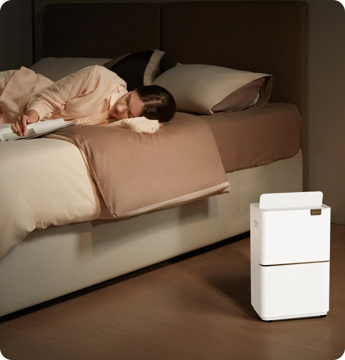 Deshumidificación silenciosa para una noche tranquila