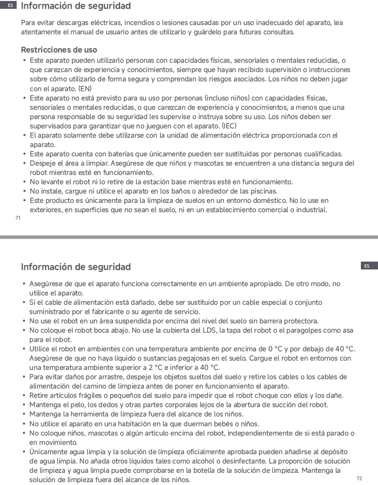 Advertencias e información de seguridad