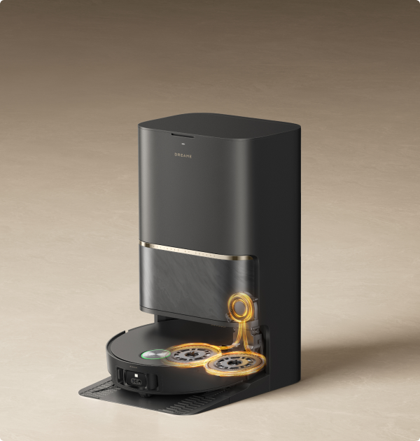 Secado automático con<br> aire caliente