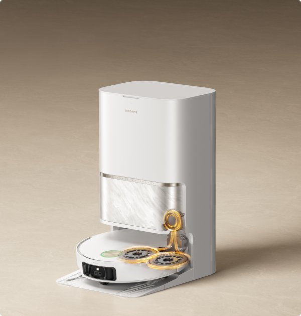 Secado automático con<br> aire caliente