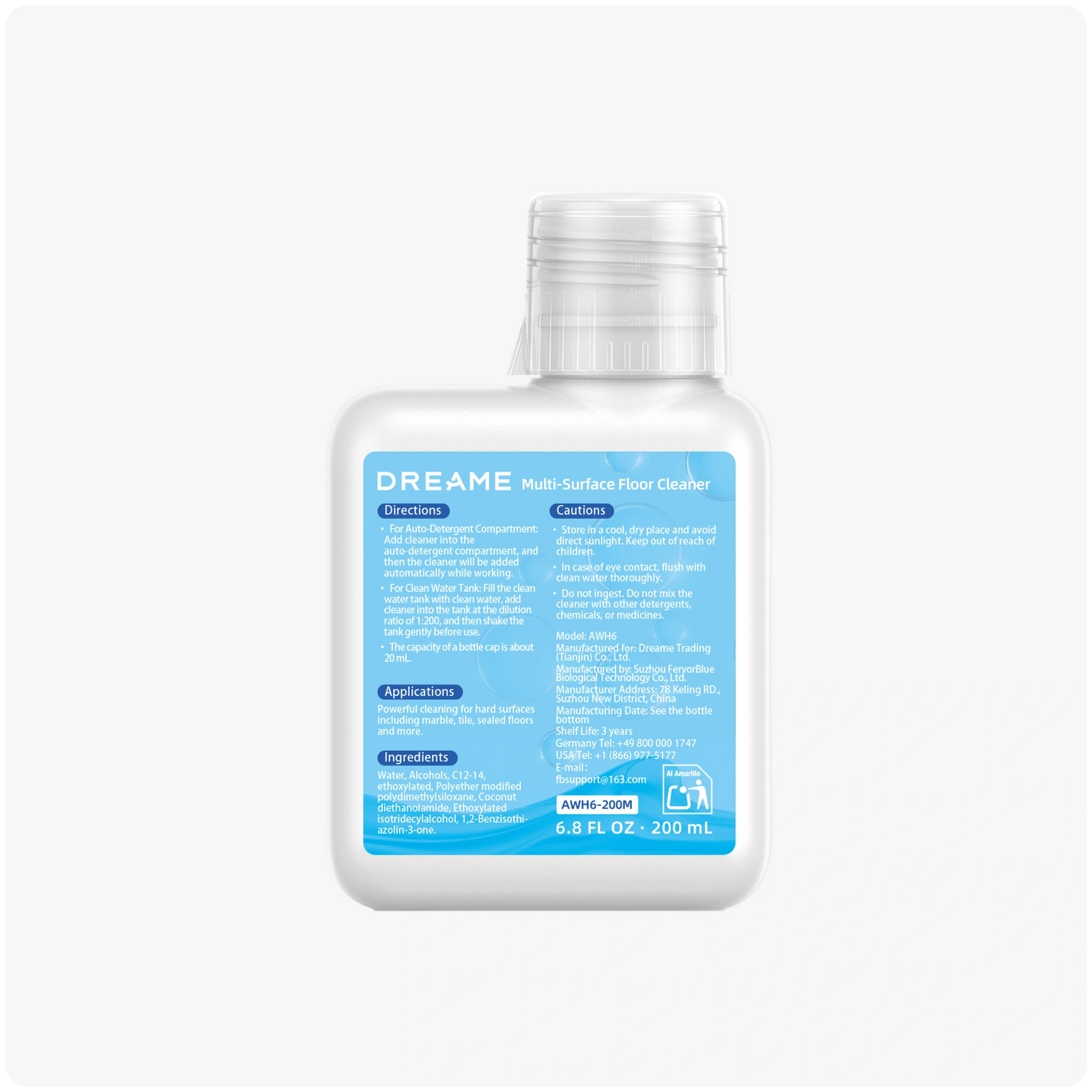 Solución de limpieza de 200 ml (AWH6)
x1