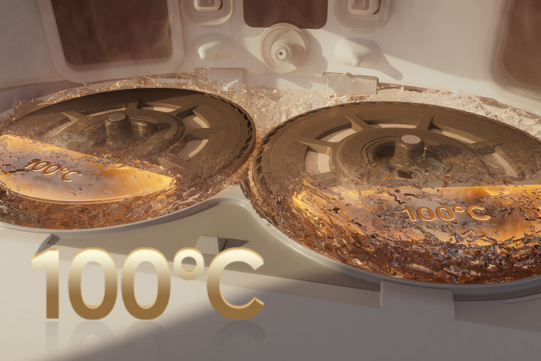 Autolimpieza de las mopas ThermoHub a 100 °C