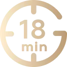 18 min*