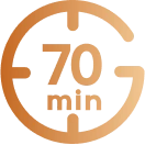 70 min*