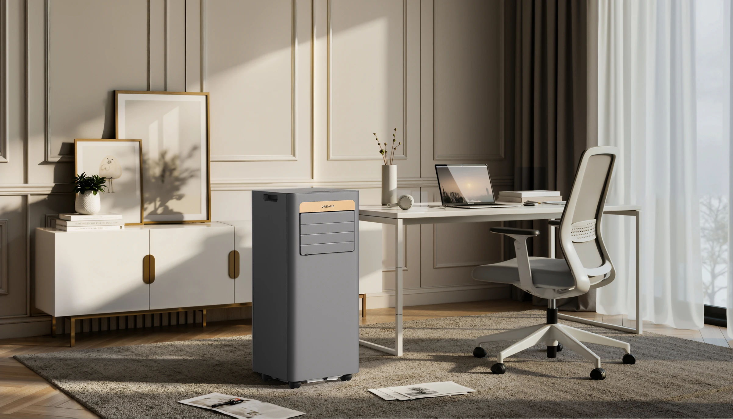 Dreame Aire acondicionado portatil P-Wind10 9000 BTU es compacto y silencioso, ideal para trabajar en casa u oficina