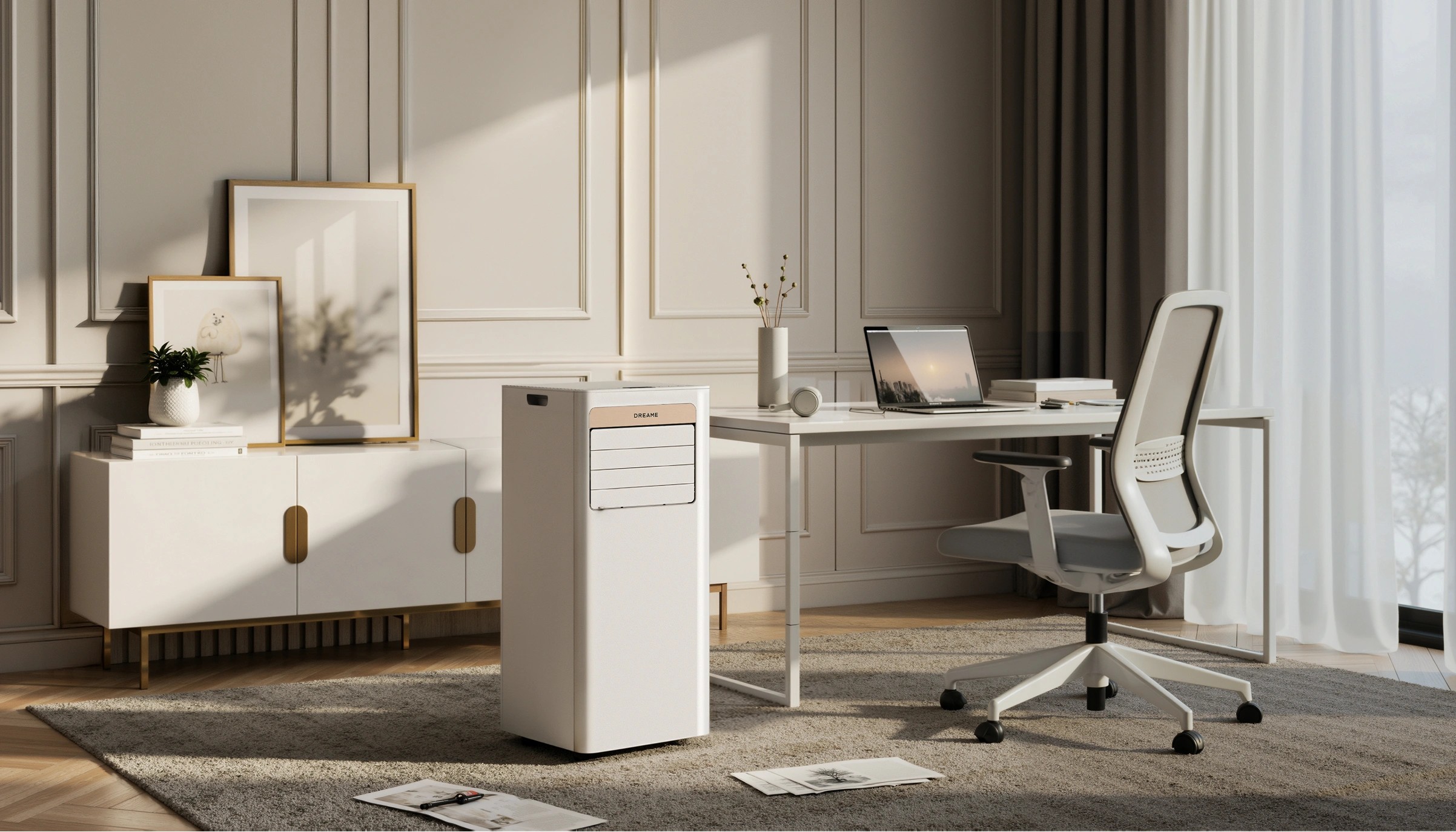 Dreame Aire acondicionado portatil P-Wind10 9000 BTU es compacto y silencioso, ideal para trabajar en casa u oficina