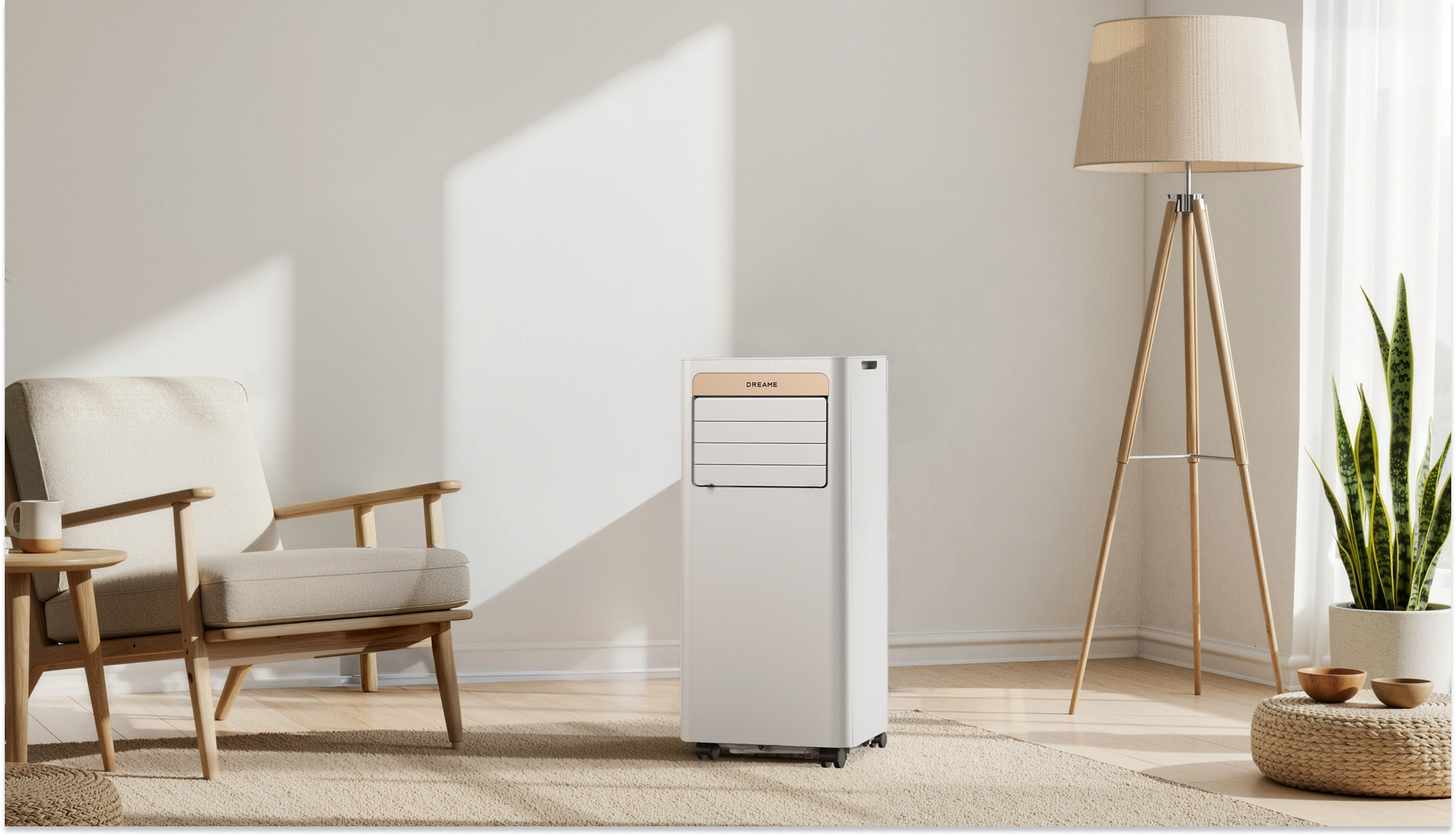 Dreame Aire acondicionado portatil P-Wind10 9000 BTU se adapta a cualquier espacio pequeño gracias a su diseño compacto